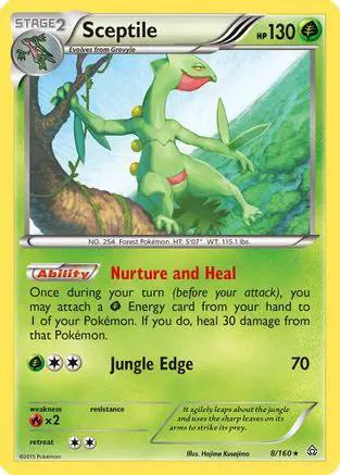 Sceptile 008/160 - XY  Primal Clash Reverse Holofoil