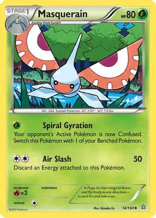 Masquerain 014/160 - XY  Primal Clash Reverse Holofoil