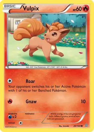 Vulpix 020/160 - XY  Primal Clash Reverse Holofoil