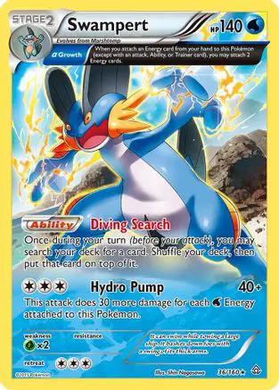 Swampert (Alpha) 036/160 - XY  Primal Clash Reverse Holofoil
