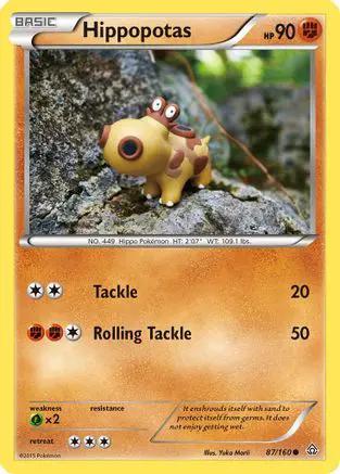 Hippopotas 087/160 - XY  Primal Clash Reverse Holofoil