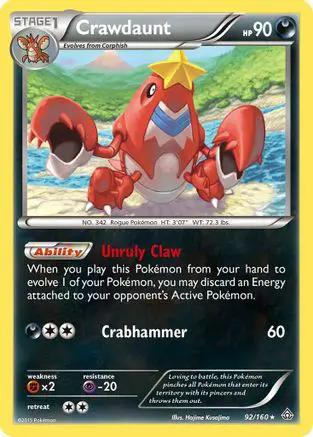 Crawdaunt 092/160 - XY  Primal Clash Holofoil