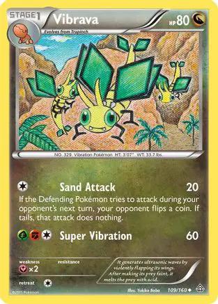 Vibrava 109/160 - XY  Primal Clash Reverse Holofoil