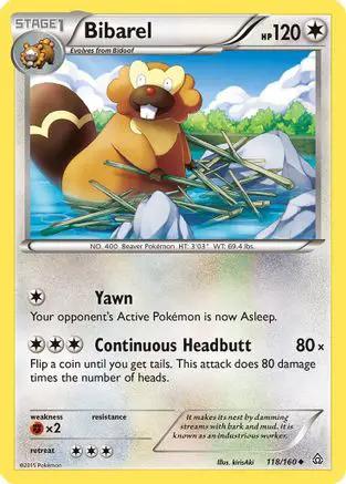 Bibarel 118/160 - XY  Primal Clash Reverse Holofoil