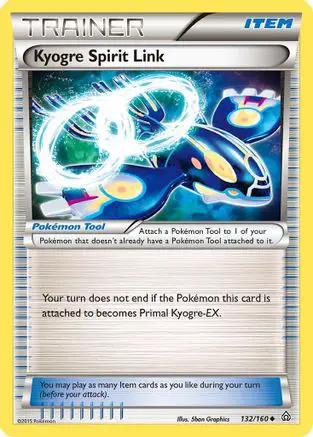 Kyogre Spirit Link 132/160 - XY  Primal Clash Reverse Holofoil