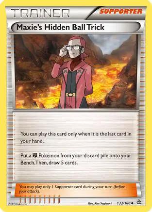 Maxie's Hidden Ball Trick 133/160 - XY  Primal Clash Reverse Holofoil