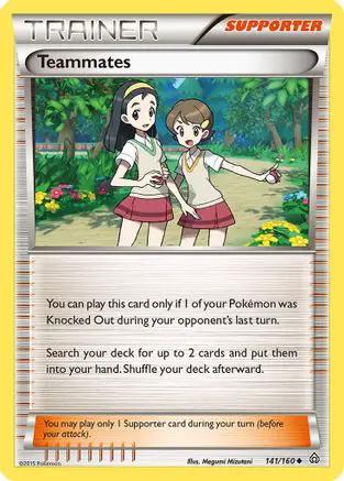 Teammates 141/160 - XY  Primal Clash Reverse Holofoil