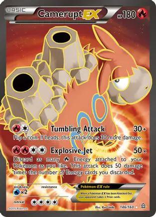 Camerupt EX (Full Art) 146/160 - XY  Primal Clash Holofoil