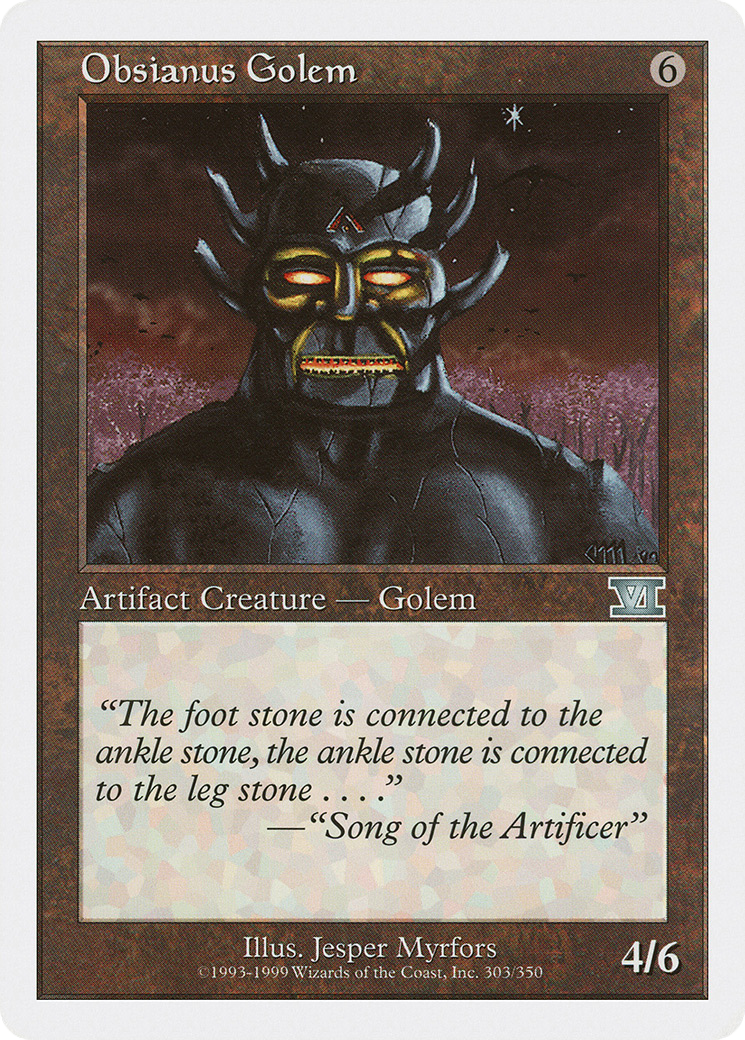 Obsianus Golem (6ED-303) - Classic Sixth Edition