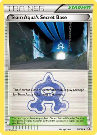 Team Aqua's Secret Base 028/34 - Double Crisis