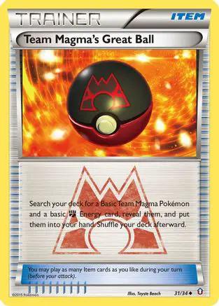Team Magma's Great Ball 031/34 - Double Crisis