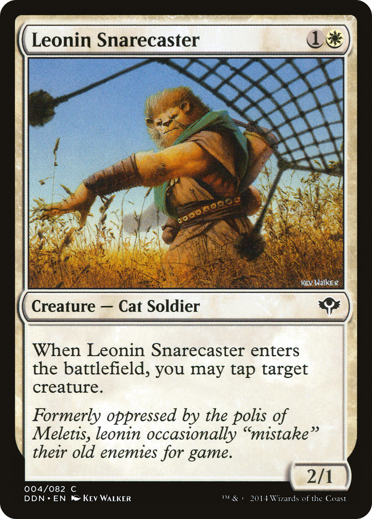 Leonin Snarecaster (DDN-004) - Duel Decks: Speed vs. Cunning