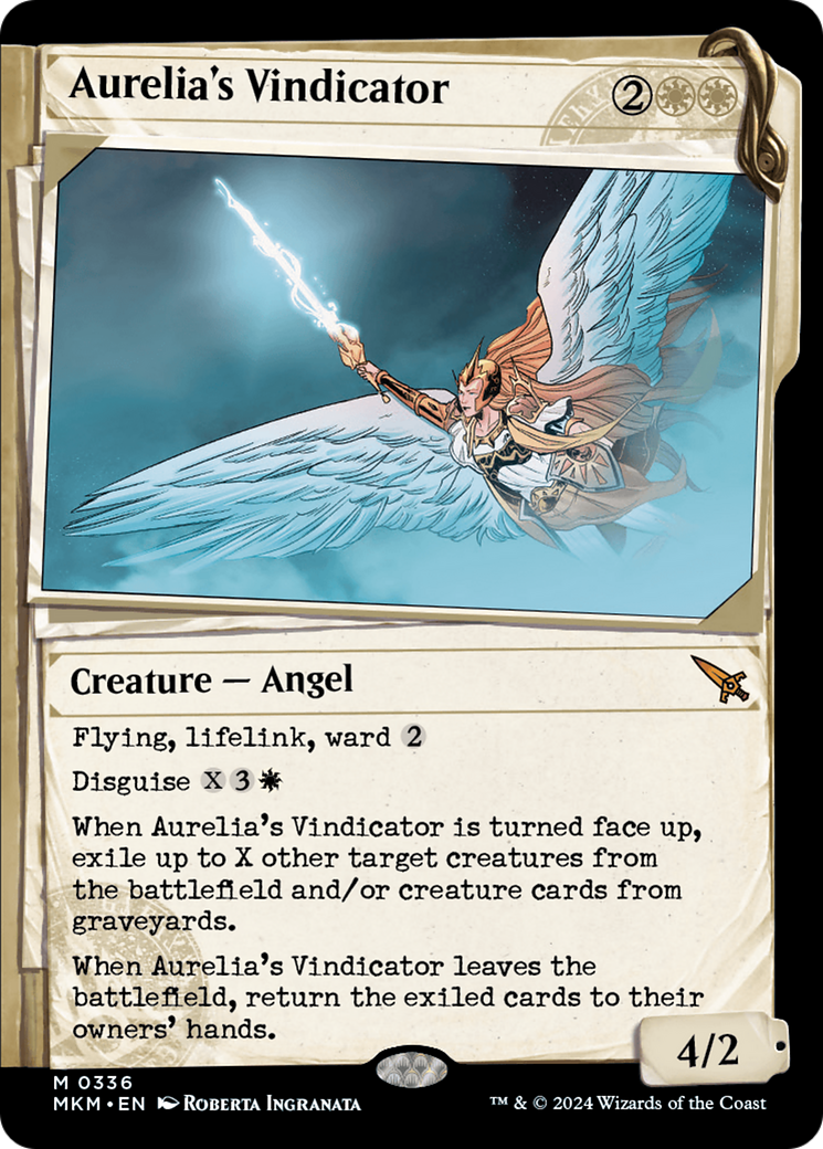 Aurelia's Vindicator (MKM-336) - Murders at Karlov Manor: (Showcase) Foil