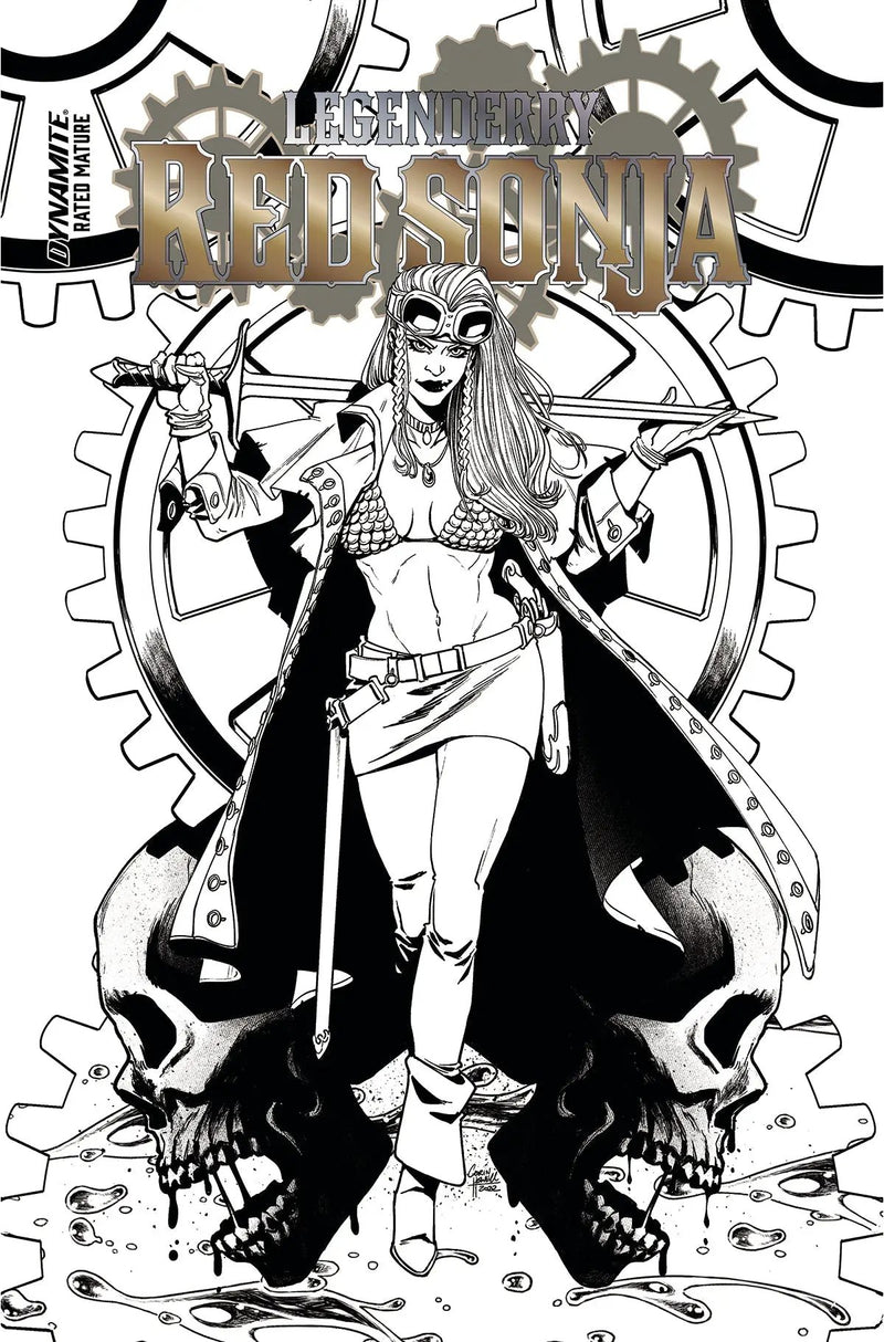 Legenderry Red Sonja One Shot E 1:10 Corin Howell Line Variant (12/06/2023) Dynamite