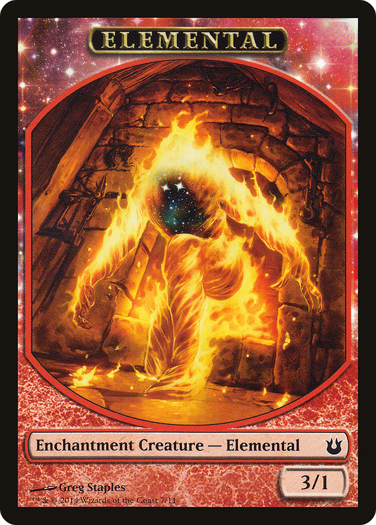 Elemental (BNG-007) - Born of the Gods Tokens: (enchantment)
