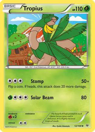 Tropius 012/108 - XY  Roaring Skies Reverse Holofoil