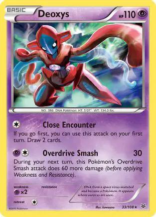 Deoxys 033/108 - XY  Roaring Skies Reverse Holofoil