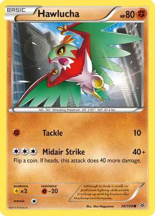 Hawlucha 039/108 - XY  Roaring Skies Reverse Holofoil