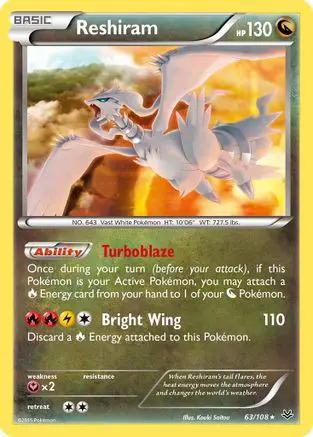 Reshiram 063/108 - XY  Roaring Skies Holofoil