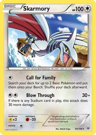 Skarmory 069/108 - XY  Roaring Skies Reverse Holofoil