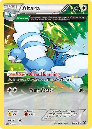 Altaria (Delta) 074/108 - XY  Roaring Skies Reverse Holofoil
