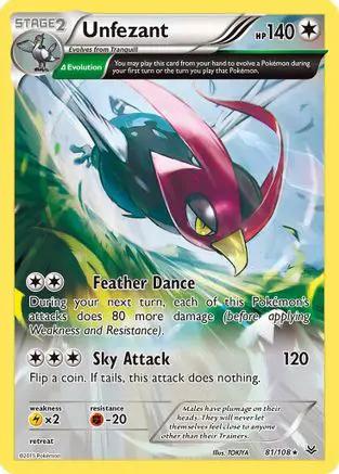 Unfezant (Delta) 081/108 - XY  Roaring Skies