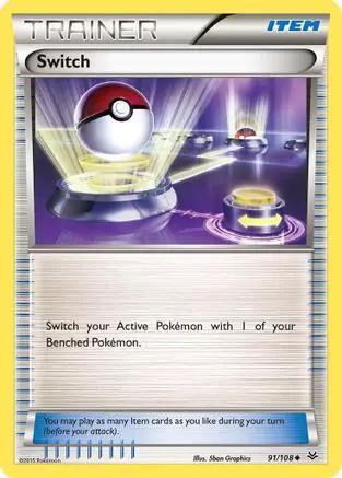 Switch 091/108 - XY  Roaring Skies Reverse Holofoil