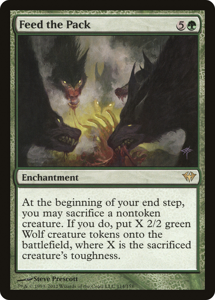 Feed the Pack (DKA-114) - Dark Ascension Foil