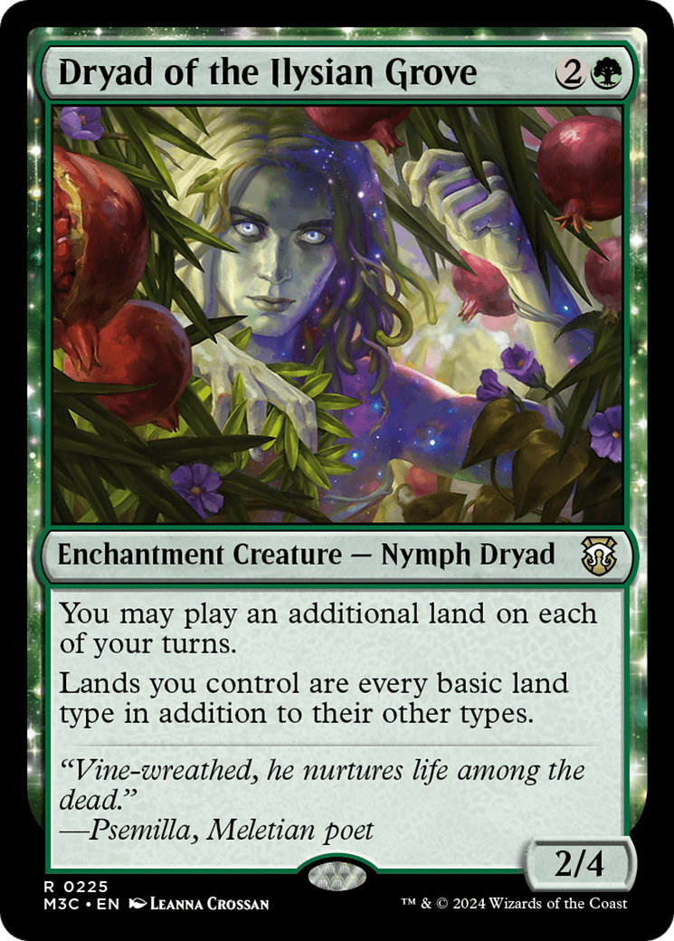 Dryad of the Ilysian Grove (M3C-225) - Modern Horizons 3 Commander: (enchantment) Foil