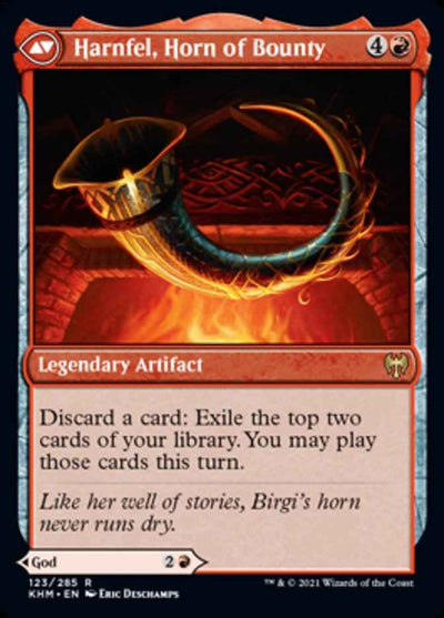 Birgi, God of Storytelling // Harnfel, Horn of Bounty (KHM-123) - Kaldheim