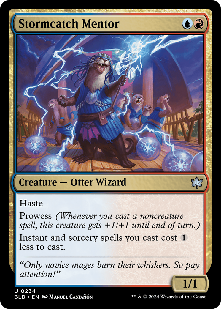 Stormcatch Mentor (BLB-234) - Bloomburrow Foil