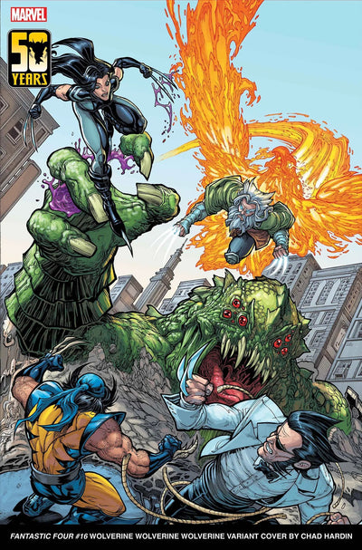Fantastic Four #16 B Chad Hardin Wolverine 1 Homage Variant (01/17/2024) Marvel