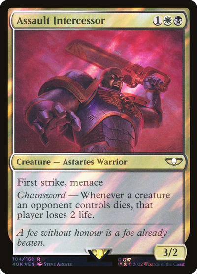 Assault Intercessor (40K-104★) - Warhammer 40,000 Commander Foil