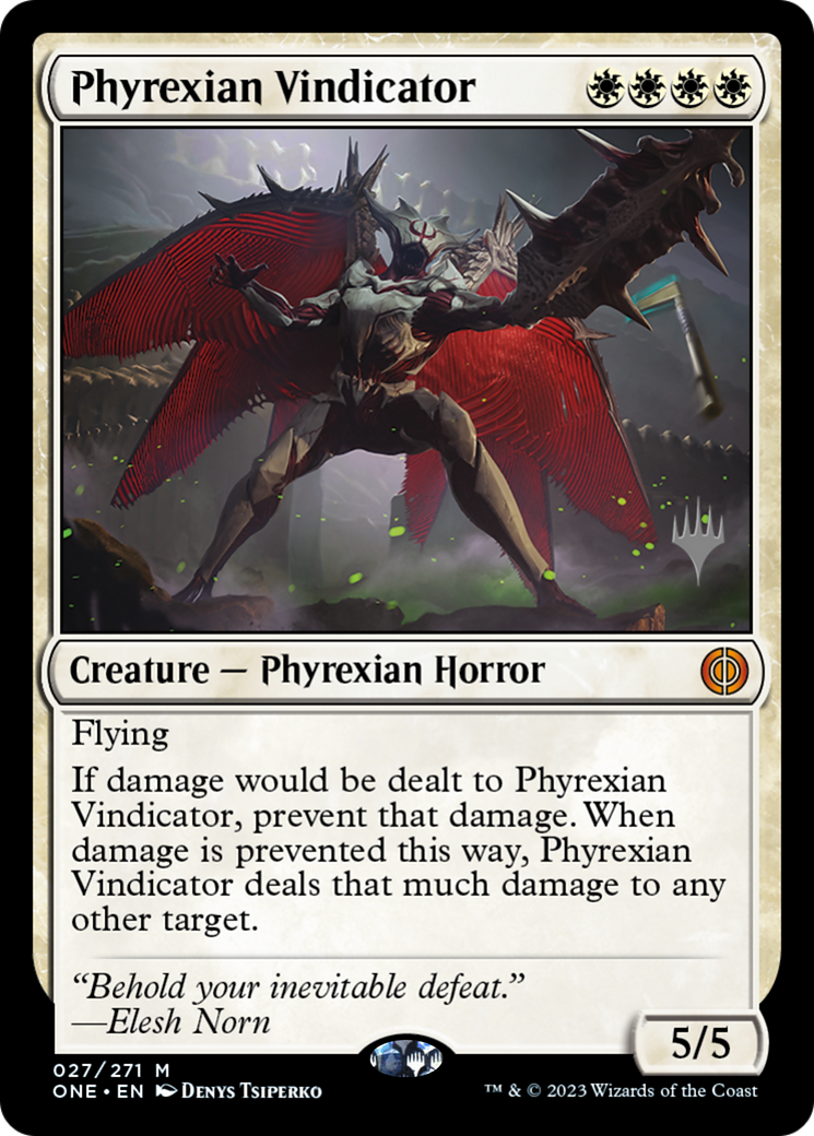 Phyrexian Vindicator (PPONE-27P) - Phyrexia: All Will Be One Promos Foil