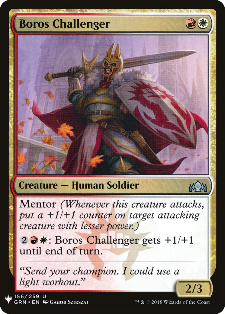 Boros Challenger (LIST-156) - The List