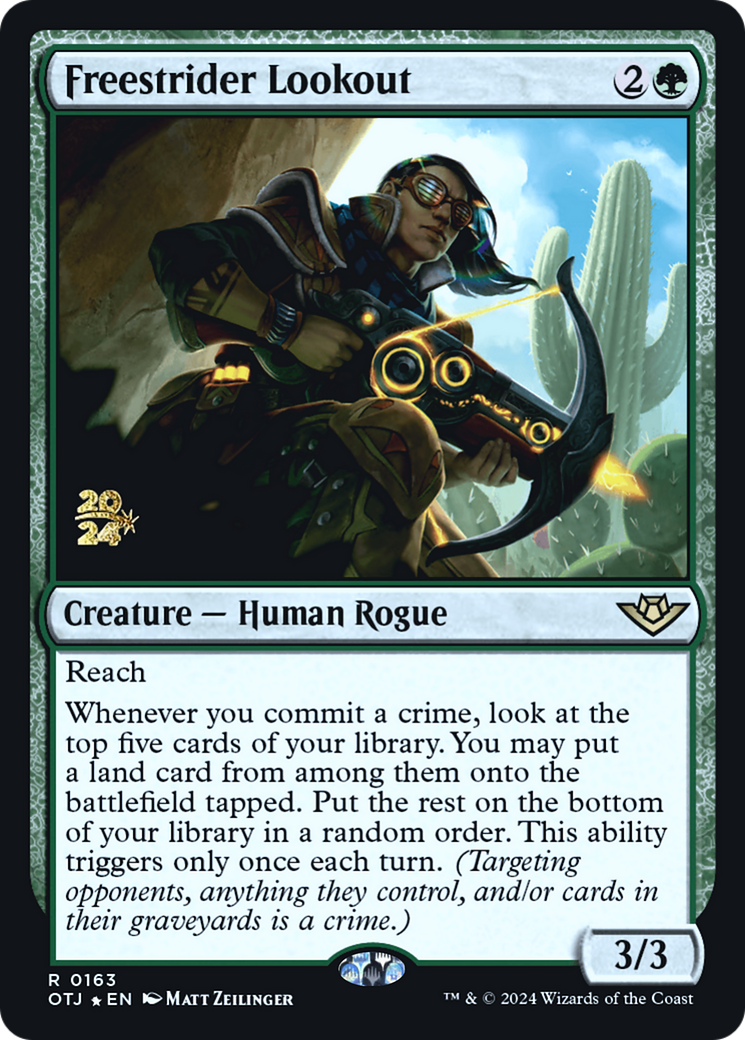 Freestrider Lookout (PRE-163) - Outlaws of Thunder Junction Promos Foil