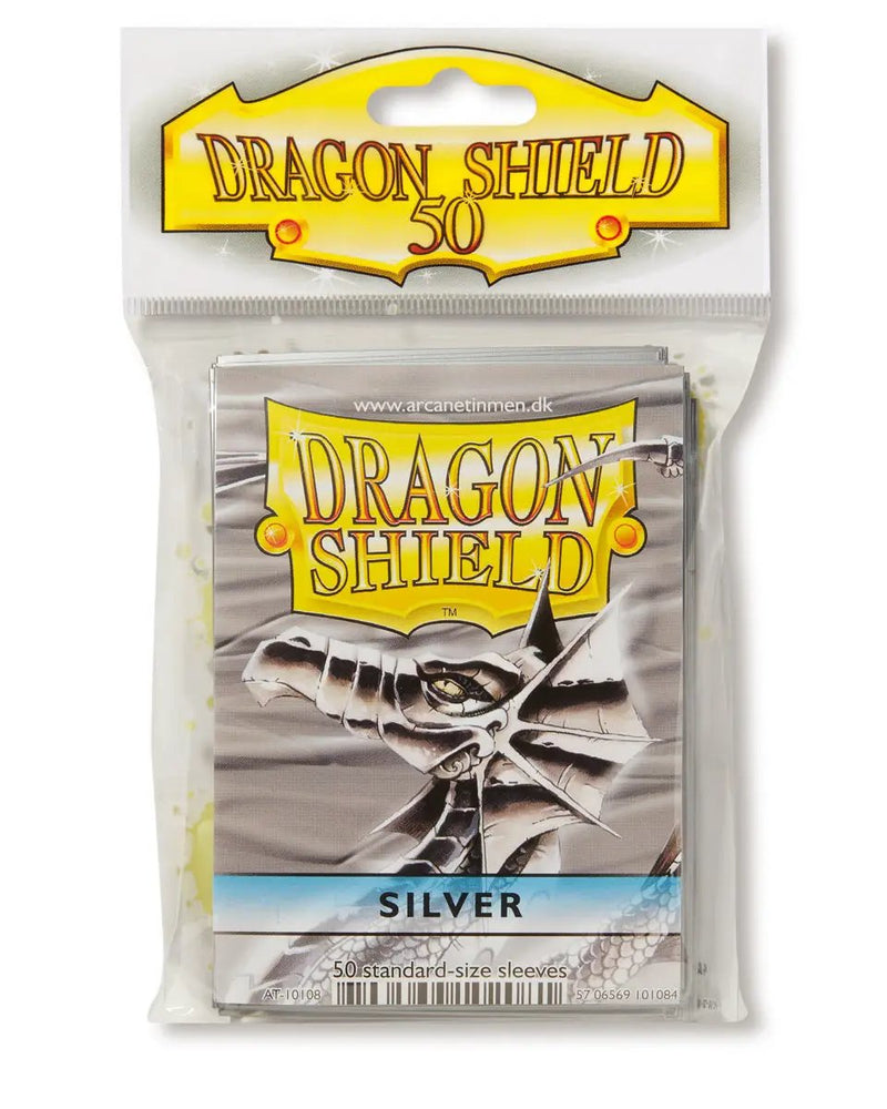 Dragon Shield: Standard 50ct Sleeves - Silver (Classic)