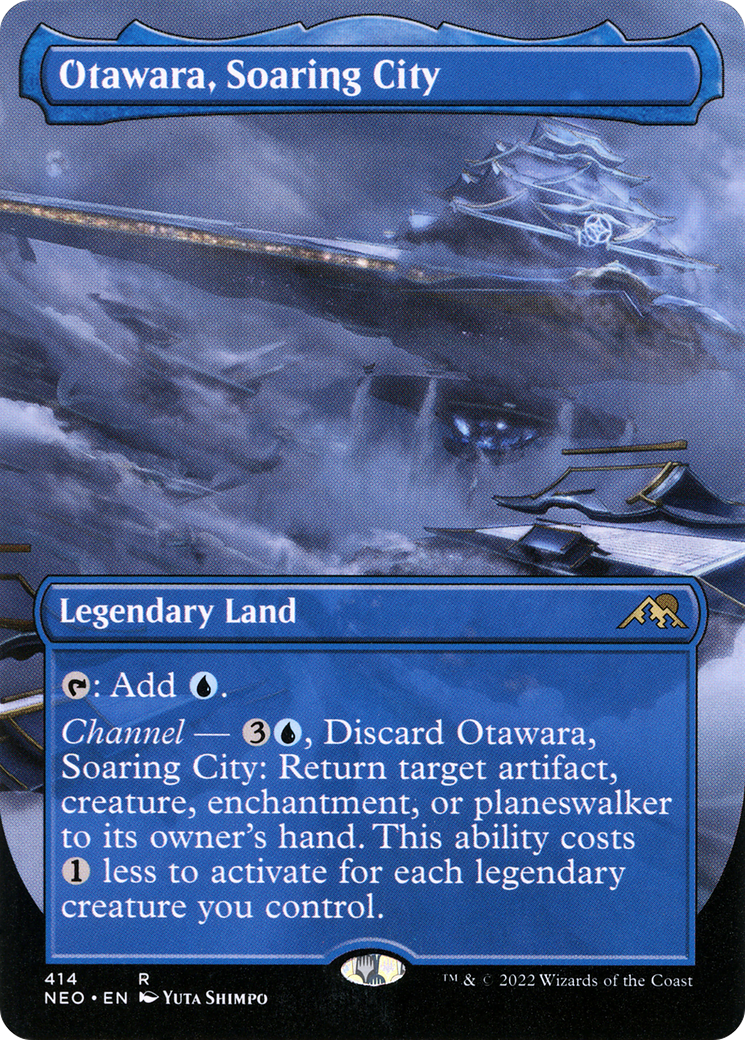 Otawara, Soaring City (Borderless Alternate Art) [Kamigawa: Neon Dynasty] Foil