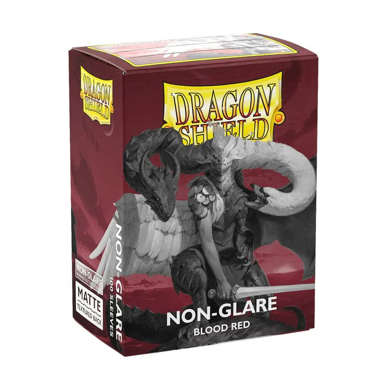 Dragon Shield: Standard 100ct Sleeves - Blood Red (Matte Non-Glare)