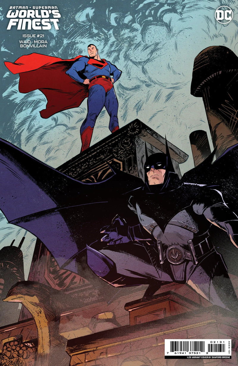 Batman Superman Worlds Finest #21 E 1:25 Sanford Greene Card Stock Variant (11/21/2023) Dc