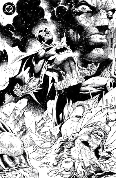 Batman #158 Q 1:608 Jim Lee & Scott Williams Inks Variant Signed By Jeph Loeb (03/26/2025) Dc