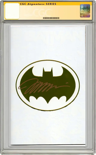 Batman #158 S Glow H2SH Bat Symbol Foil SIGNED Jim Lee Variant (03/26/2025) Dc CGC SS