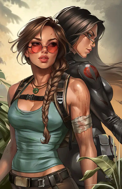 G.I. JOE: A REAL AMERICAN HERO / TOMB RAIDER #1 - KATYA SINYUKHINA MATTE FOIL KNIGHT OF COMICS NYCC 2026 EXCLUSIVE