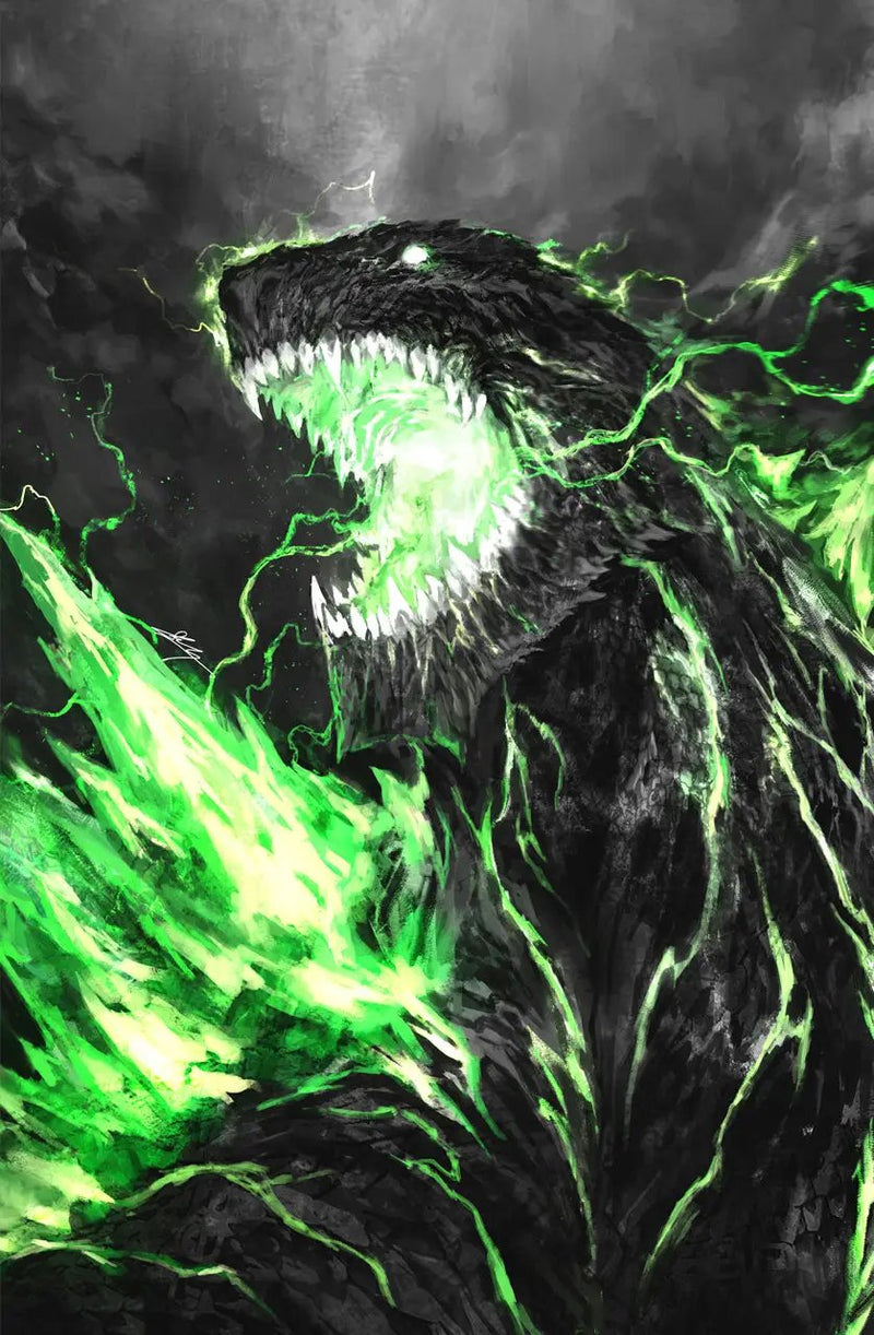 GODZILLA #12 - SHIMHAQ VIRGIN VARIANT KNIGHT OF COMICS SDCC 2026 EXCLUSIVE