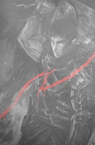 TRIBUTE KENTARO MIURA CREATOR OF BERSERK - SHIMHAQ COVER B WHITE METAL FANEXPO NEW ORLEANS KNIGHT OF COMICS EXCLUSIVE LTD 10