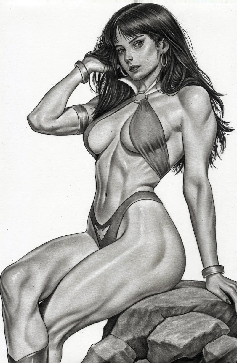 VAMPIRELLA ARMAGEDDON #12 - ALAN BORGES COVER B SKETCH VARIANT KNIGHT OF COMICS SDCC 2026 EXCLUSIVE LTD 200