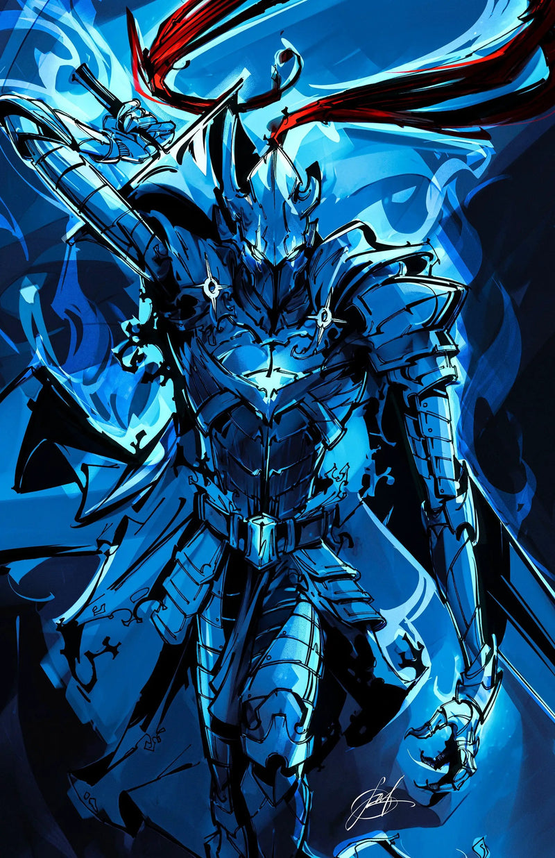 FAME: CHUGONG SOLO LEVELING - VIKTOR MILLER GAUSA IGRIS COVER C WHITE METAL FANEXPO NEW ORLEANS KNIGHT OF COMICS EXCLUSIVE LTD 5