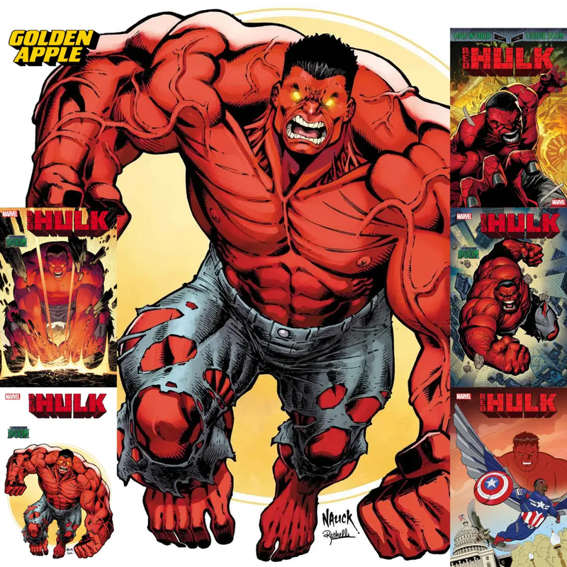 Red Hulk #1 A1 Cover Set Of 11 1:25 1:100 (02/26/2025) Marvel