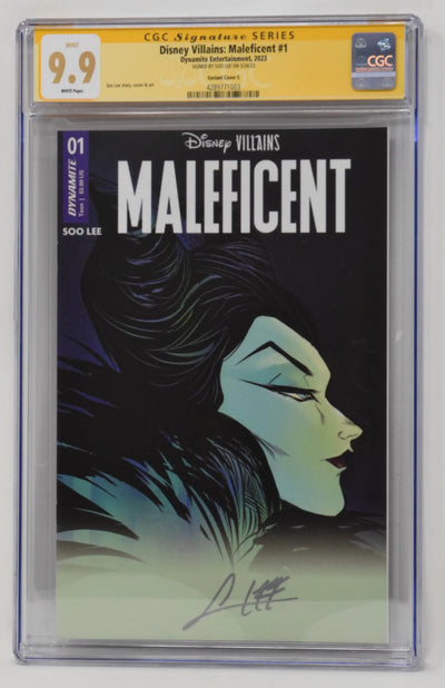Disney Villains Maleficent 1 Dynamite 2023 CGC SS 9.9 1:250 Soo Lee SIGNED