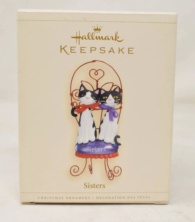 Hallmark Keepsake Ornament Sisters Cat Christmas Tree 2006 NIB